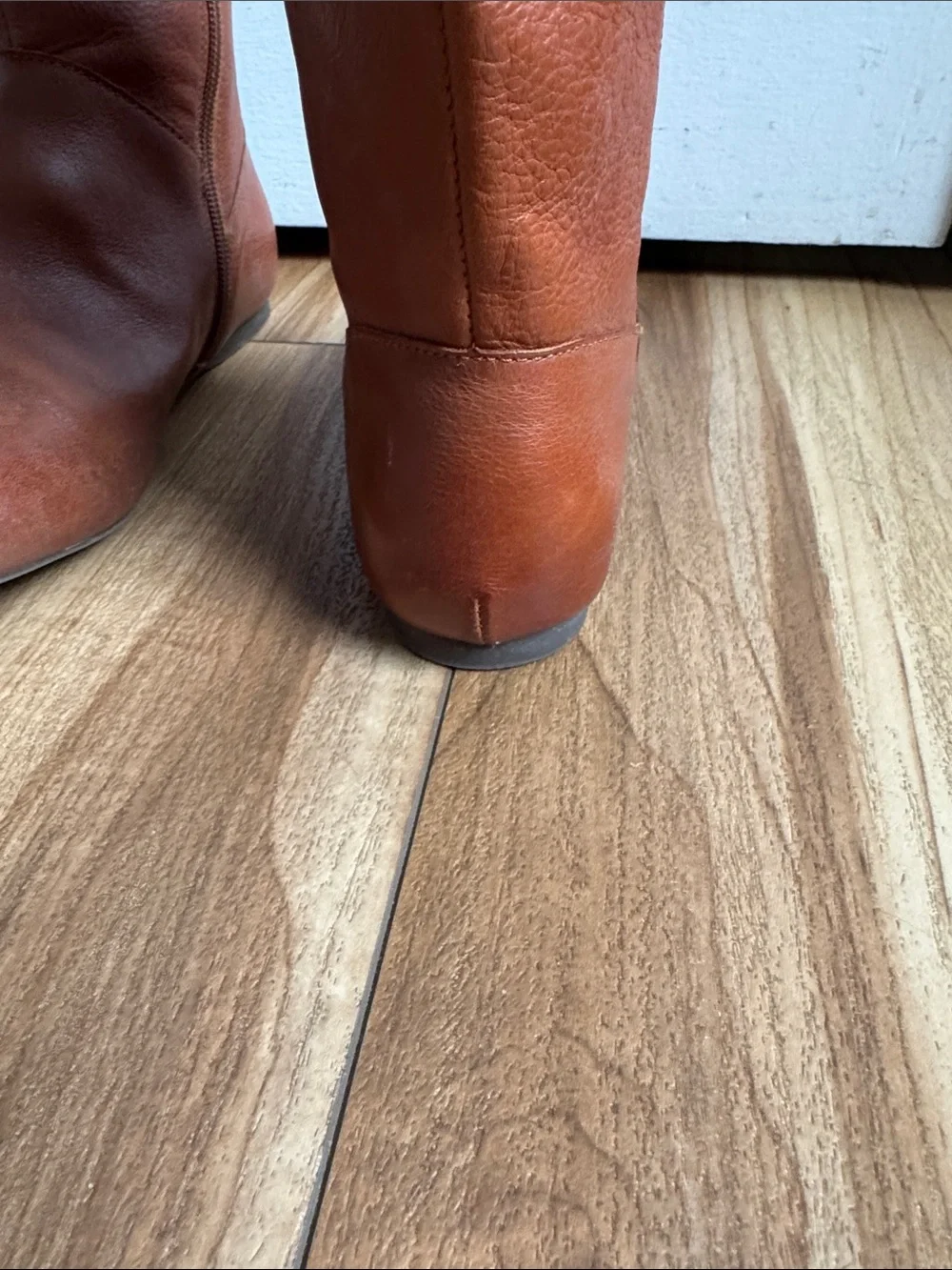 Kork-Ease Tall Leather Riding Boots in Cognac